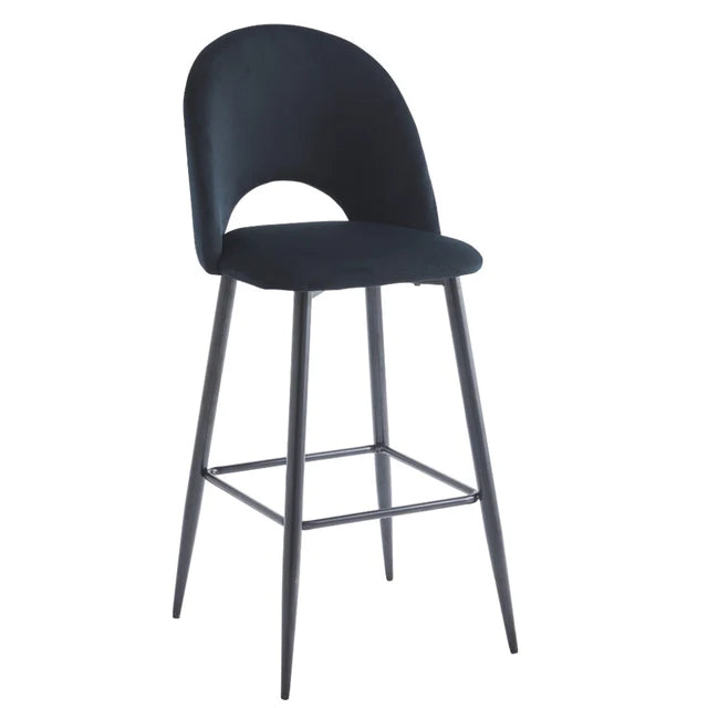 Chaise de bar Amelia/Chrome Lot de 2