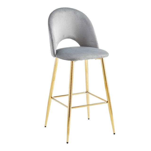 Chaise de bar Amelia/Doré Lot de 2