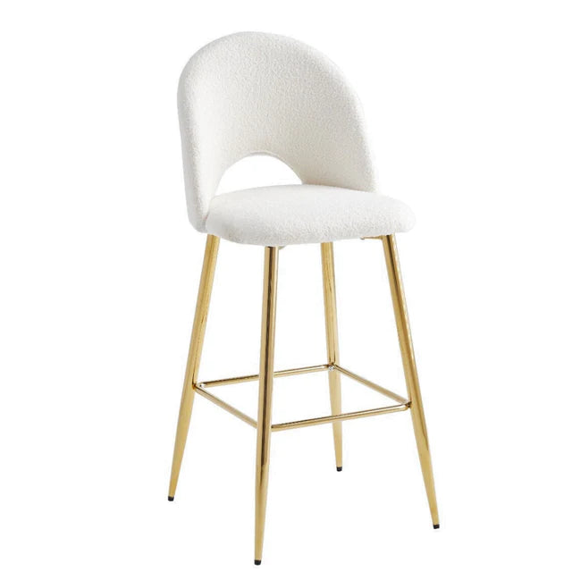 Chaise de bar Amelia/Doré Lot de 2