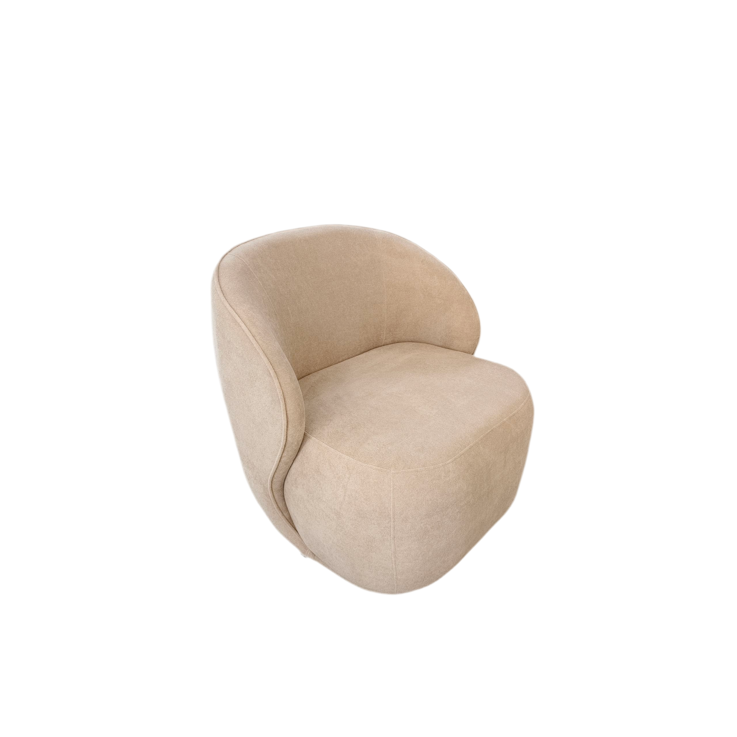 Fauteuil Pivotant Elsa Taupe