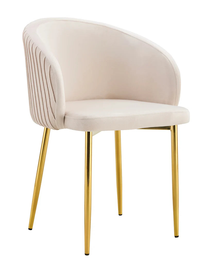 Chaise Carlita/Doré Lot de 2