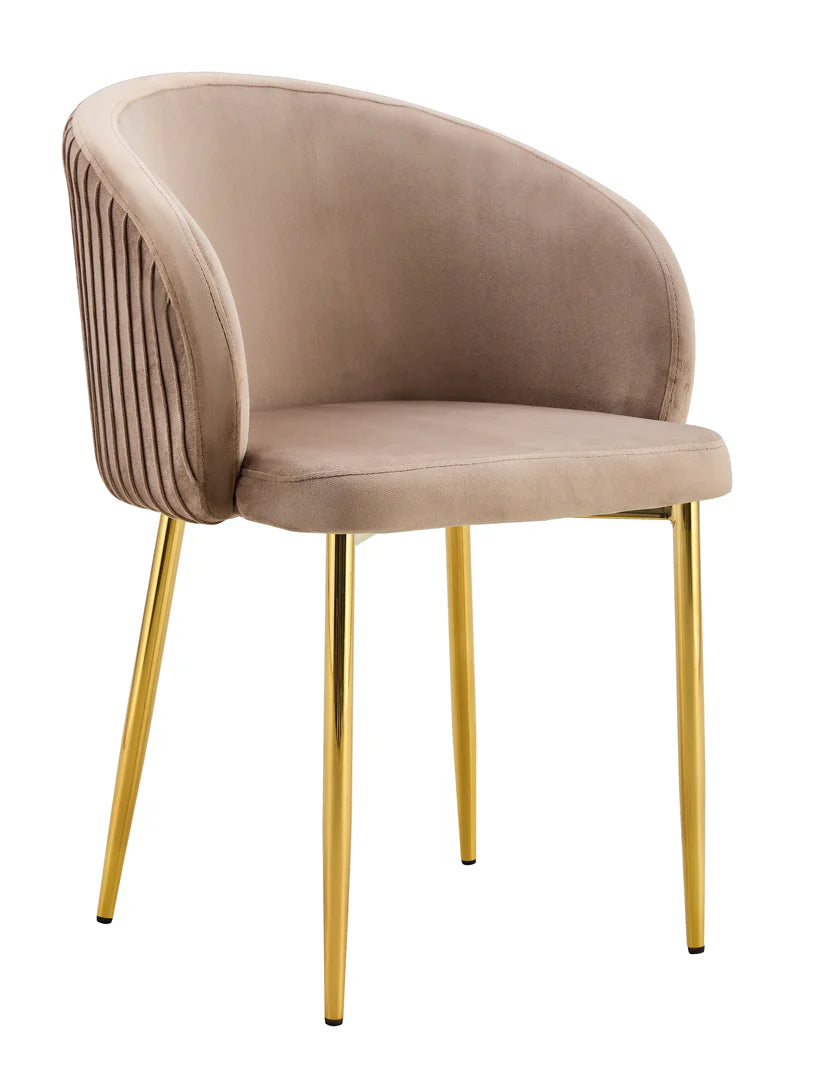 Chaise Carlita/Doré Lot de 2