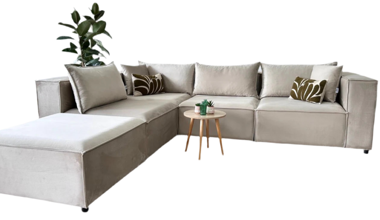 Canapé Modulable Velours 4+1