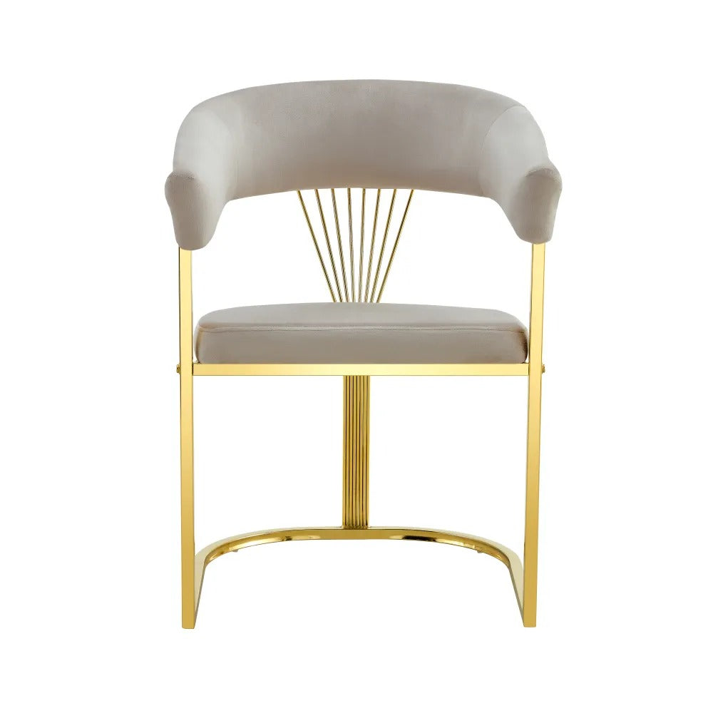 Chaise Britanny/Doré Lot de 2