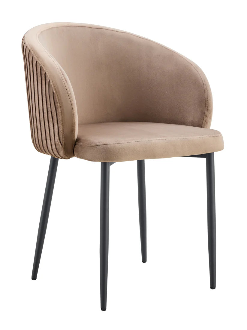 Chaise Carlita/Noir Lot de 2