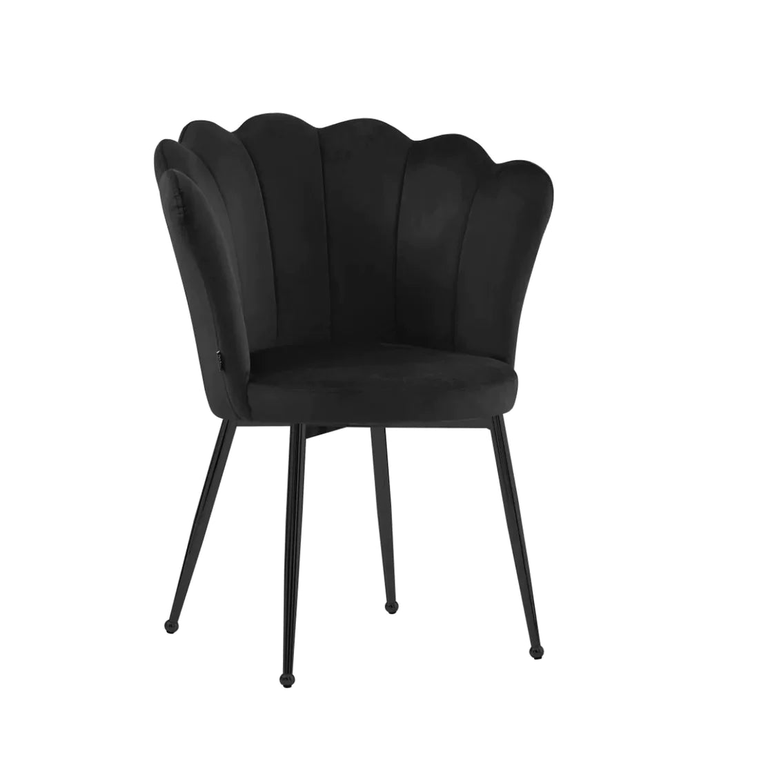 Chaise Nymphéa/Noir Lot de 2