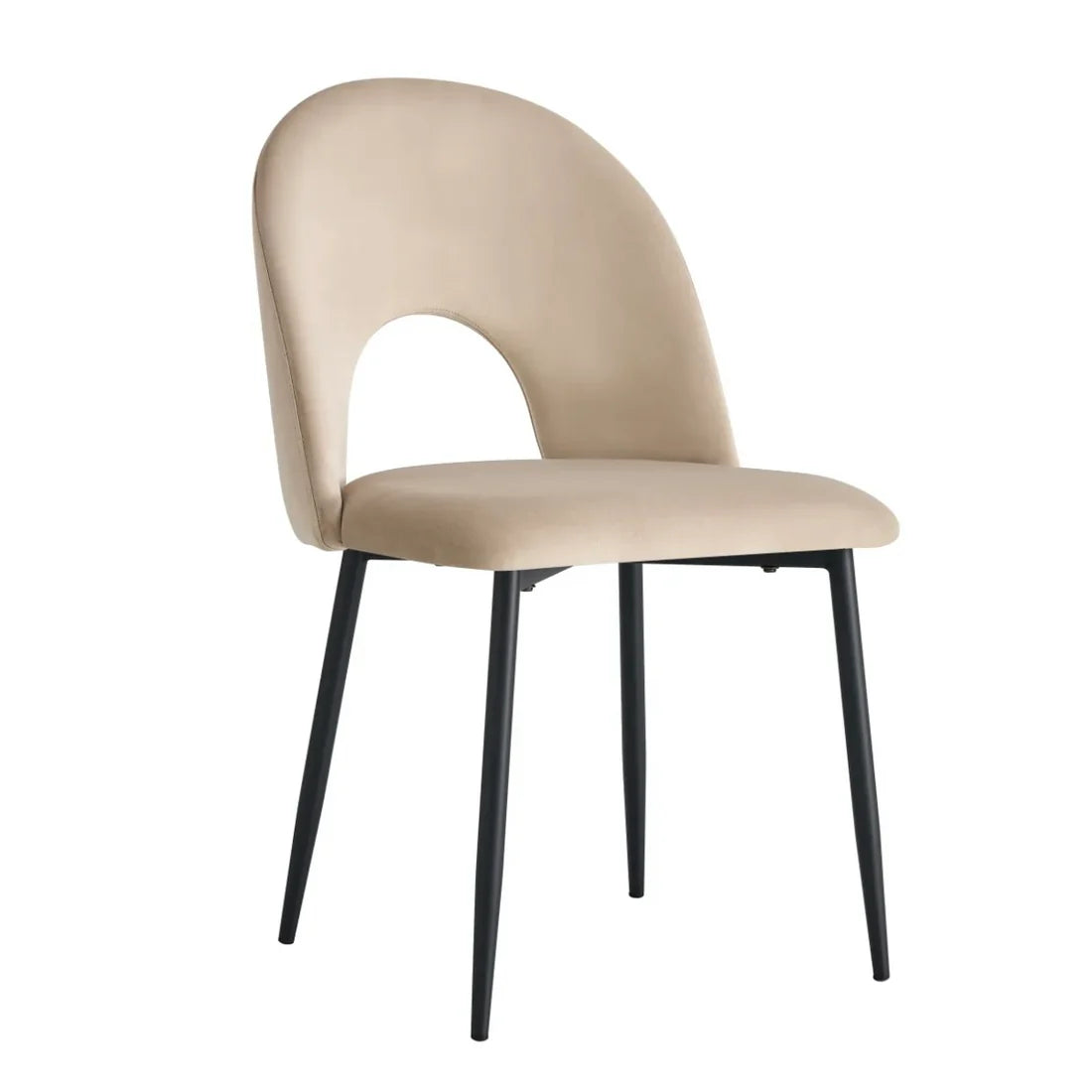 Chaise Teddy/Noir Lot de 4