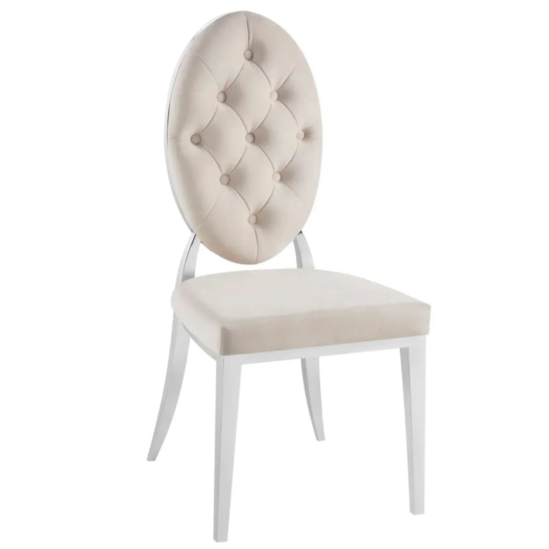 Chaise Medaillon / Chrome Lot de 4