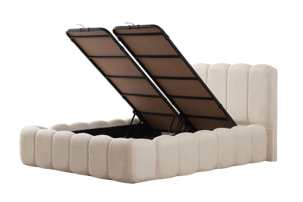 Lit Coffre Bubble Blanc Cassé