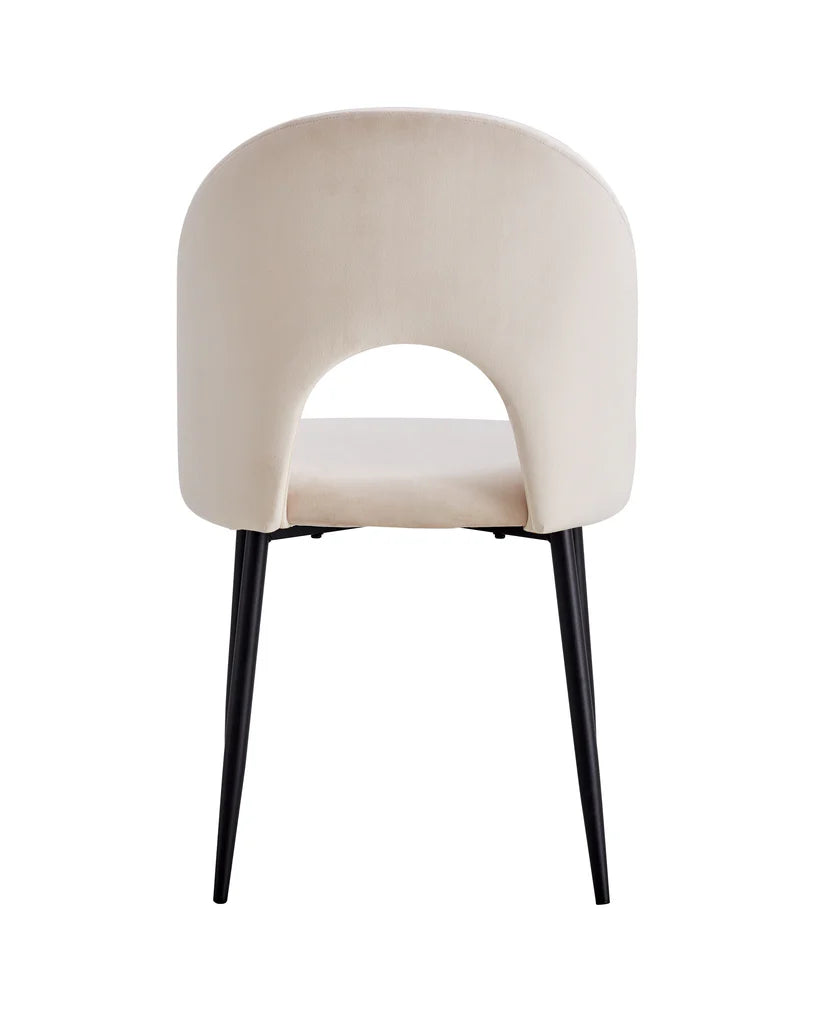 Chaise Teddy/Noir Lot de 4