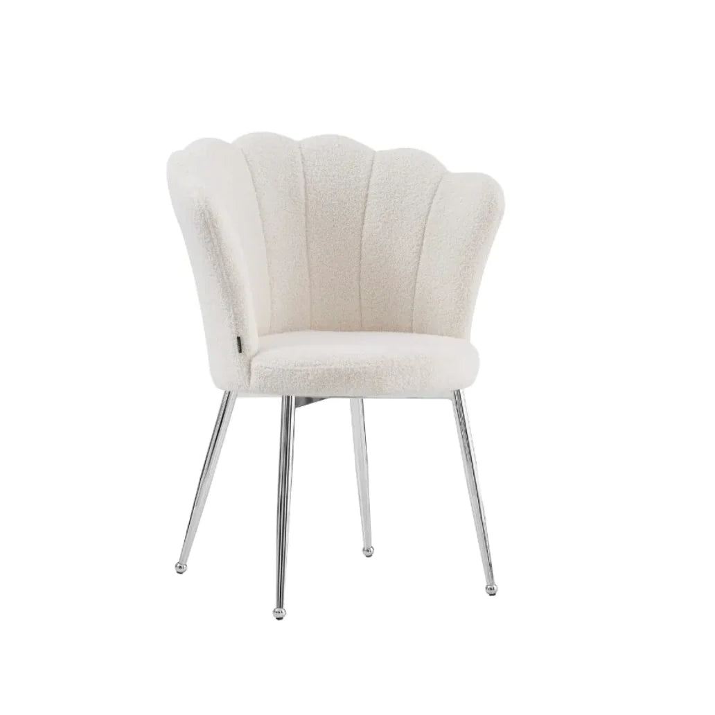 Chaise Nymphéa/Chrome Lot de 2