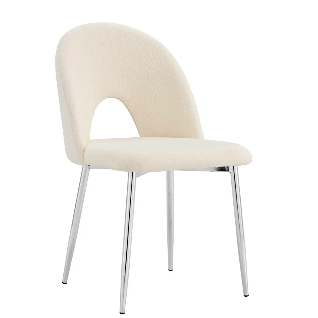 Chaise Teddy/Chrome Lot de 4