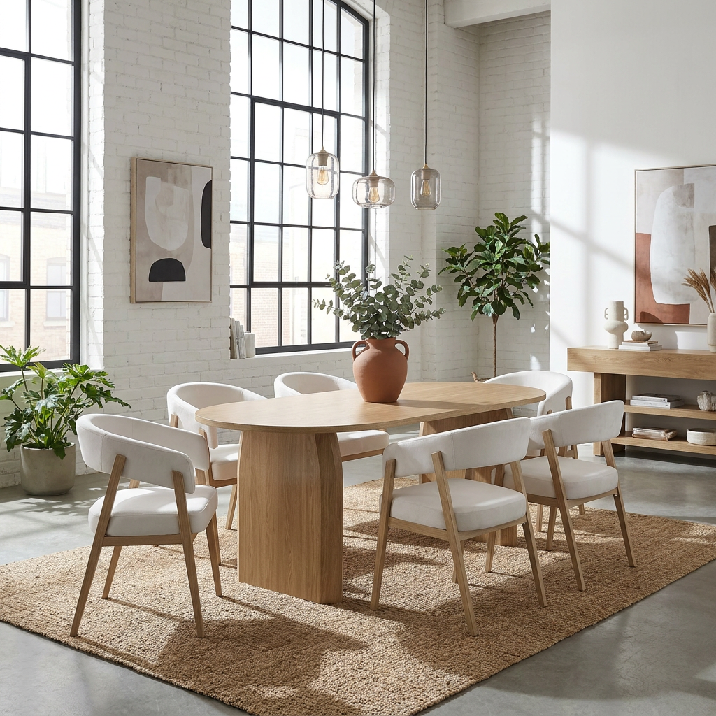 Table repas Fluide Chêne