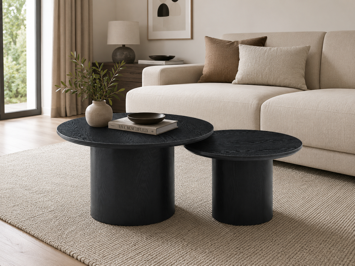 Table basse Cercle noir
