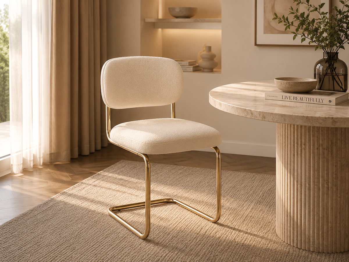 Chaise Arc Beige / Lot de 4