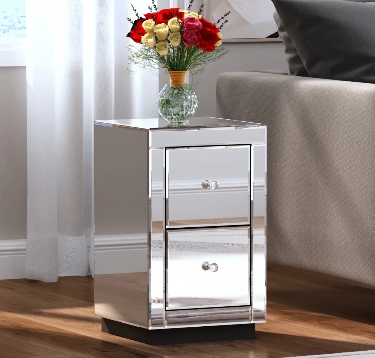 Table Chevet Miroir 02