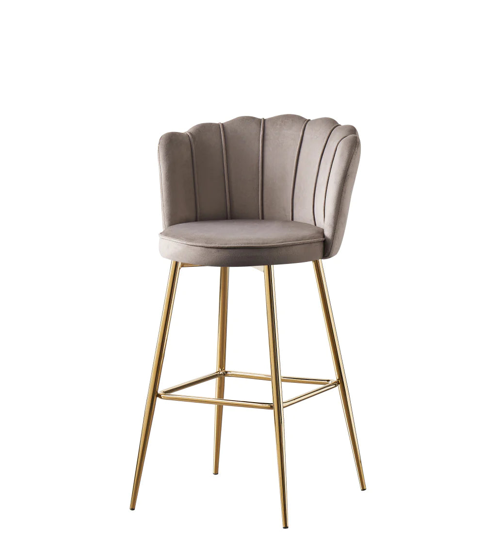 Chaise de bar Nymphéa/Doré Lot de 2