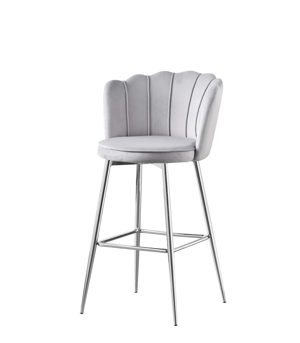Chaise de bar Nymphéa/Chrome Lot de 2