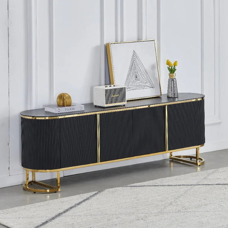 Meuble TV Esmee Noir/Or