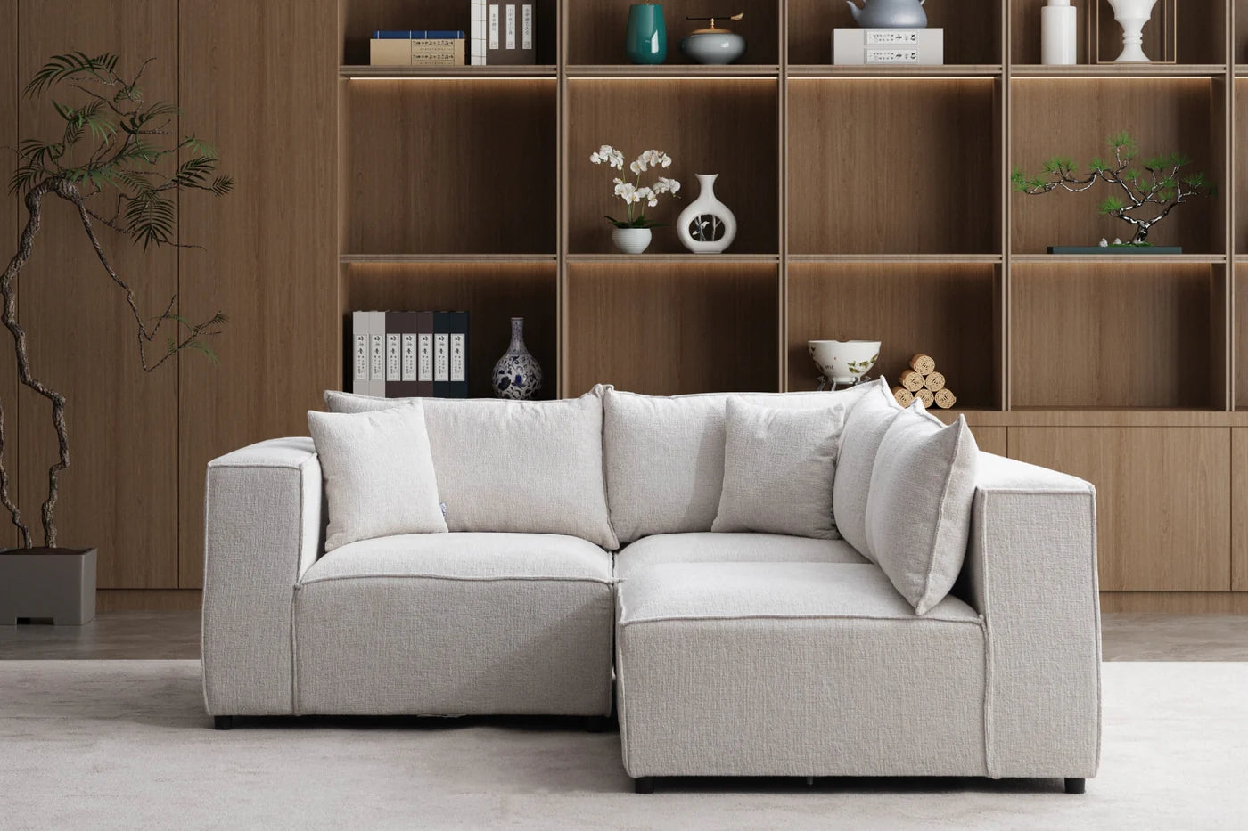 Canapé Modulable Chenille 3+1
