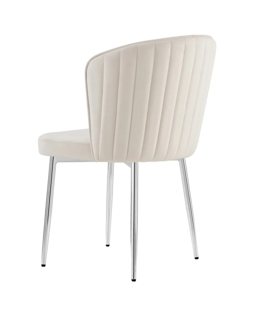 Chaise Diana/Chrome Lot de 4