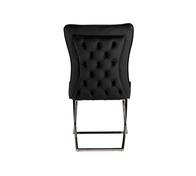 Chaise Gabrielle/Chrome Lot de 2