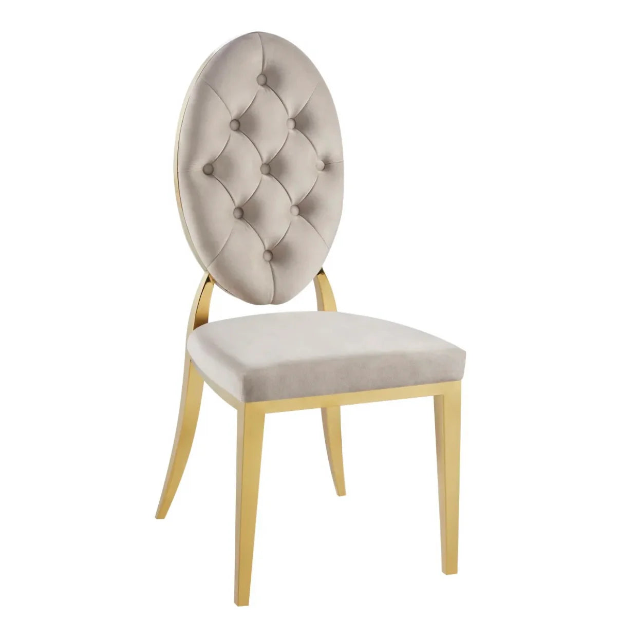 Chaise Medaillon / Doré Lot de 4
