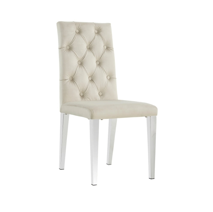 Chaise Nevada/Chrome Lot de 2