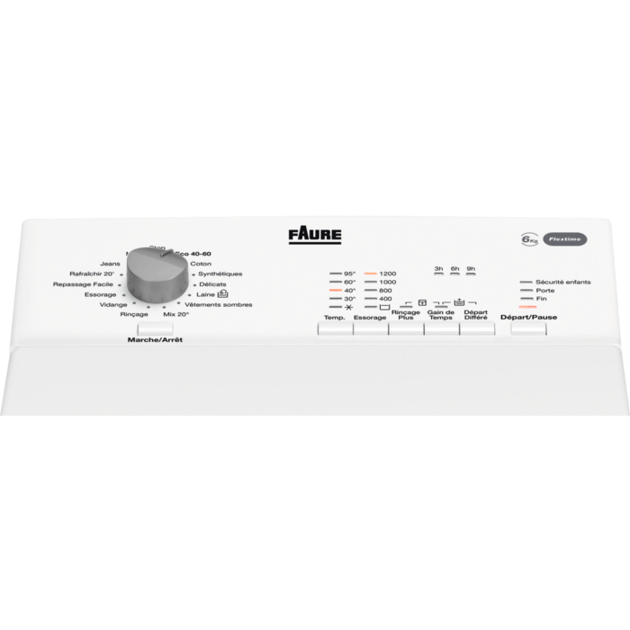 Lave Linge Top Faure 6kg FWQ6628D