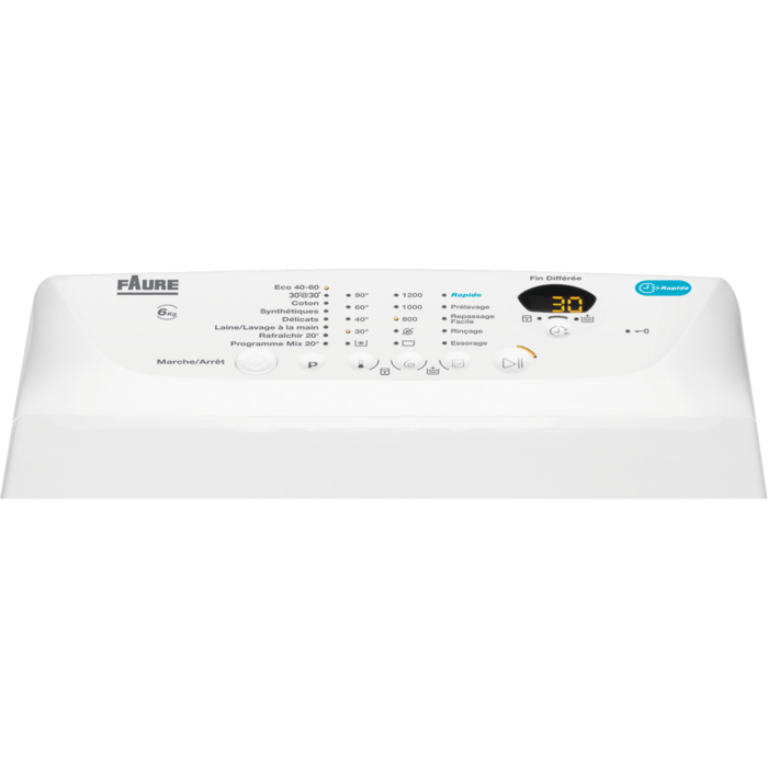 Lave Linge Top Faure 6kg FWQ61228DS