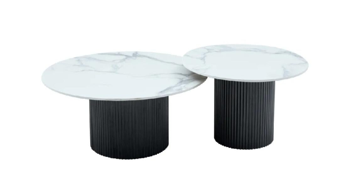 Table basse Mina Gigogne Noir