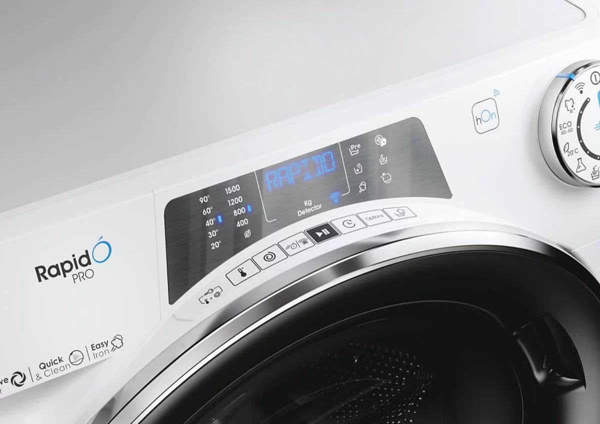 Lave Linge Candy 8kg Rapid' Pro RP586BWMBCB/1-S