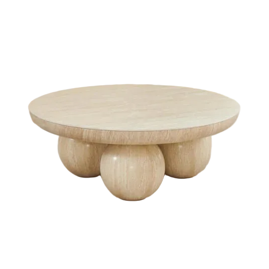 Table basse Ball Travertin