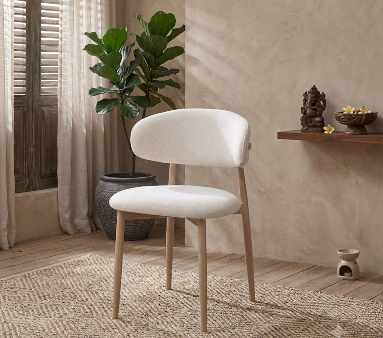 Chaise Lucile Grain / Lot de 2