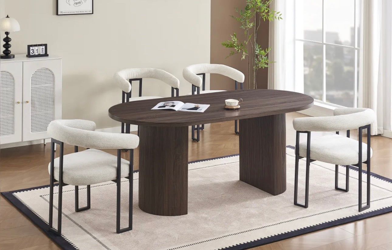 Chaise Naia Latte / Lot de 4