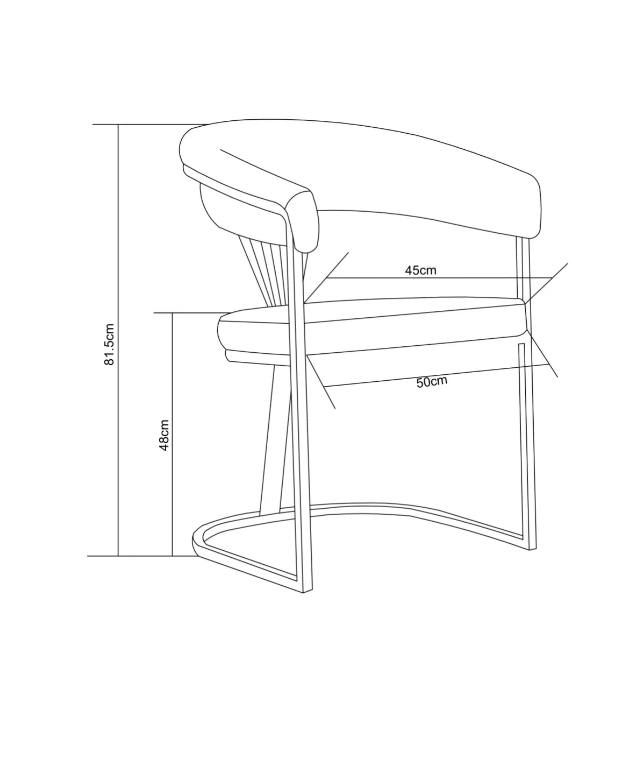 Chaise Britanny / Noir Lot de 2
