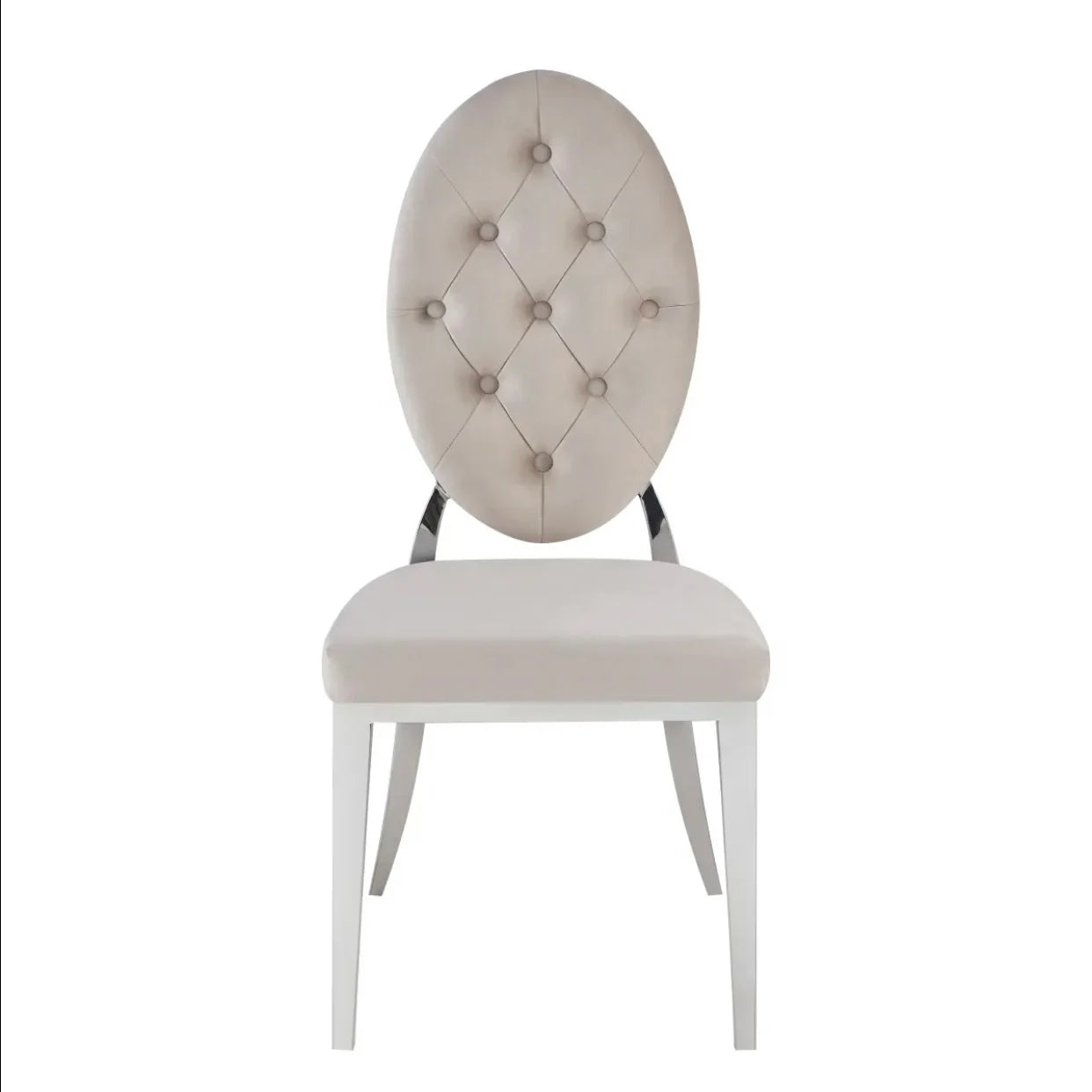 Chaise Medaillon / Chrome Lot de 4