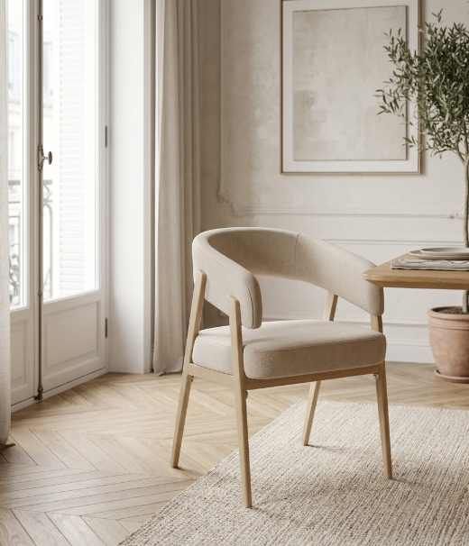 Chaise Alicia Grain Chêne / Lot de 2