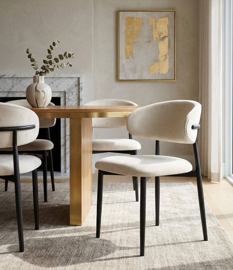 Chaise Lucile Noir / Lot de 2