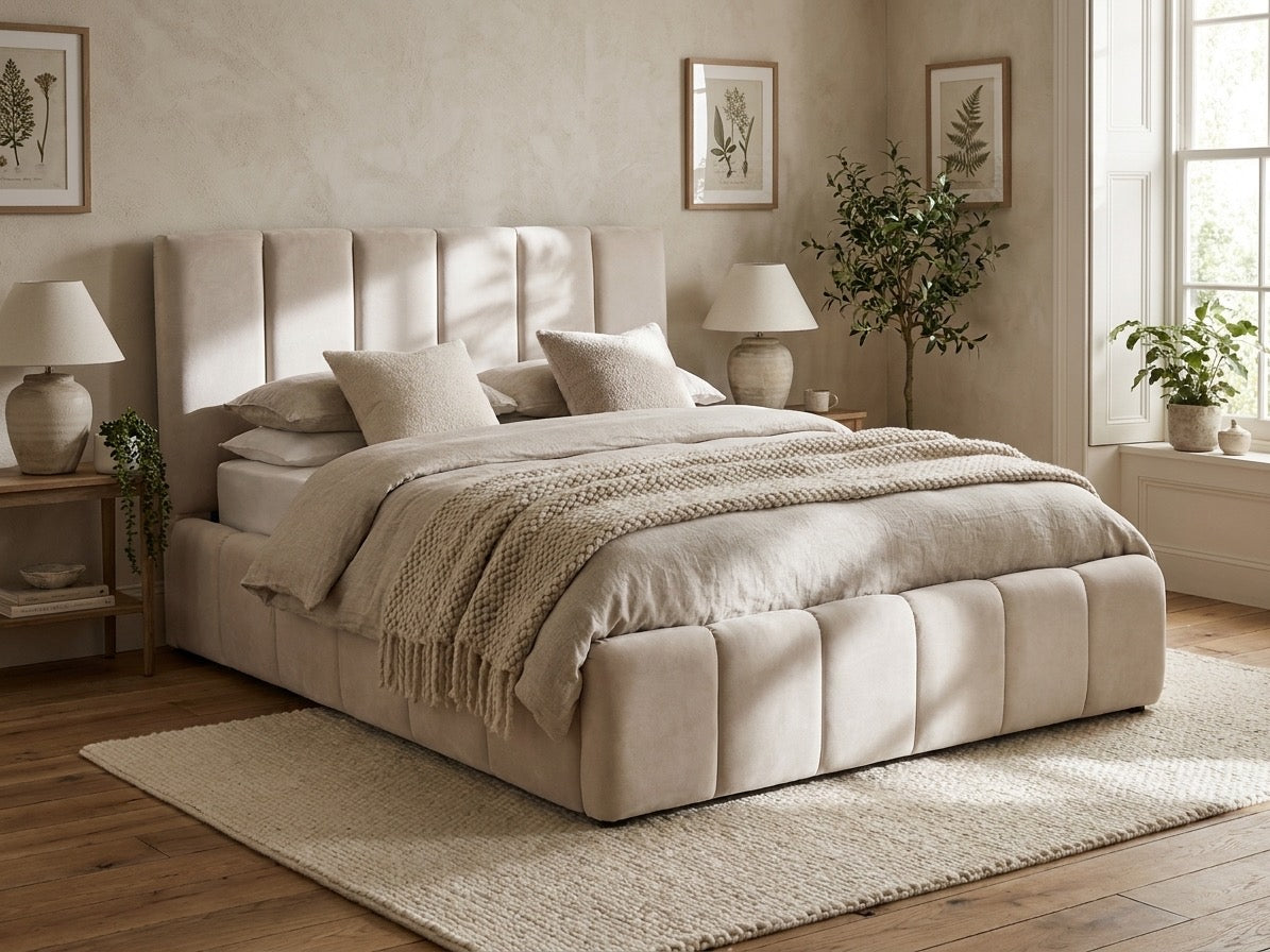 Lit Coffre Nara Velours