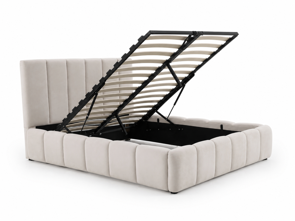 Lit Coffre Nara Velours