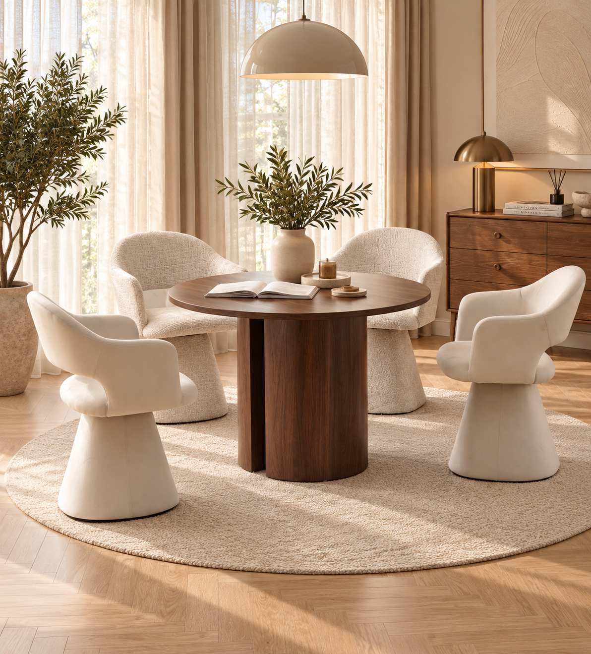 Table à manger Victoria Noyer