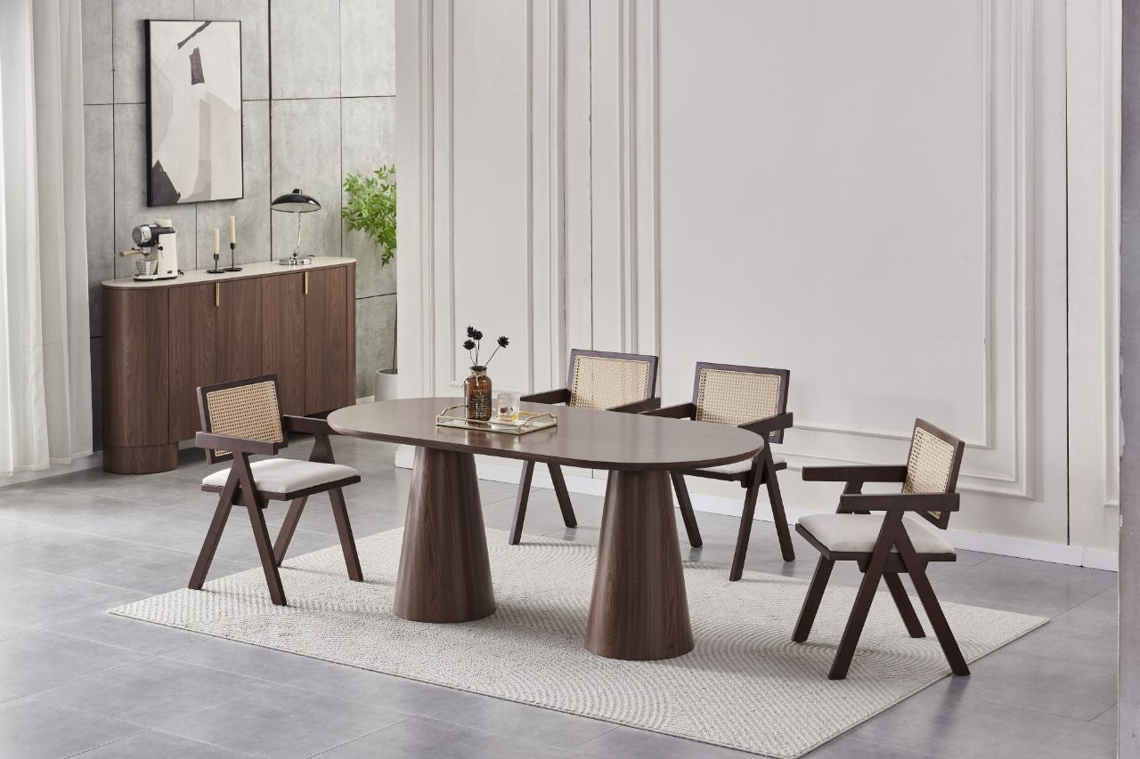 Table repas Iconic Noyer