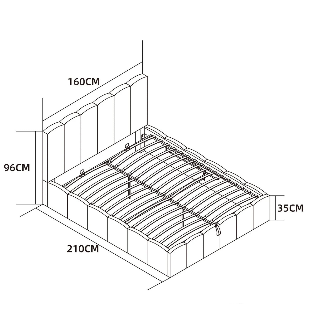 Lit Coffre Bubble 2 Moka