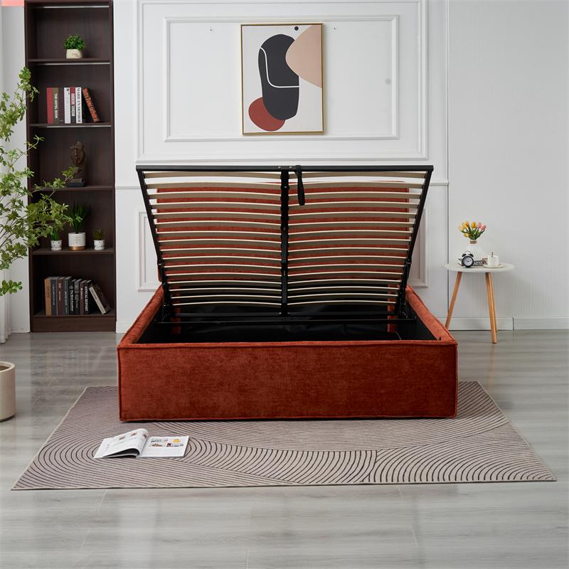 Lit Coffre Olivia Terracotta