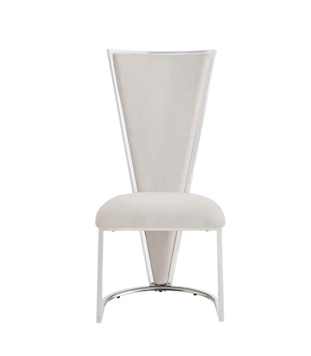 Chaise Melissa / Chrome Lot de 2