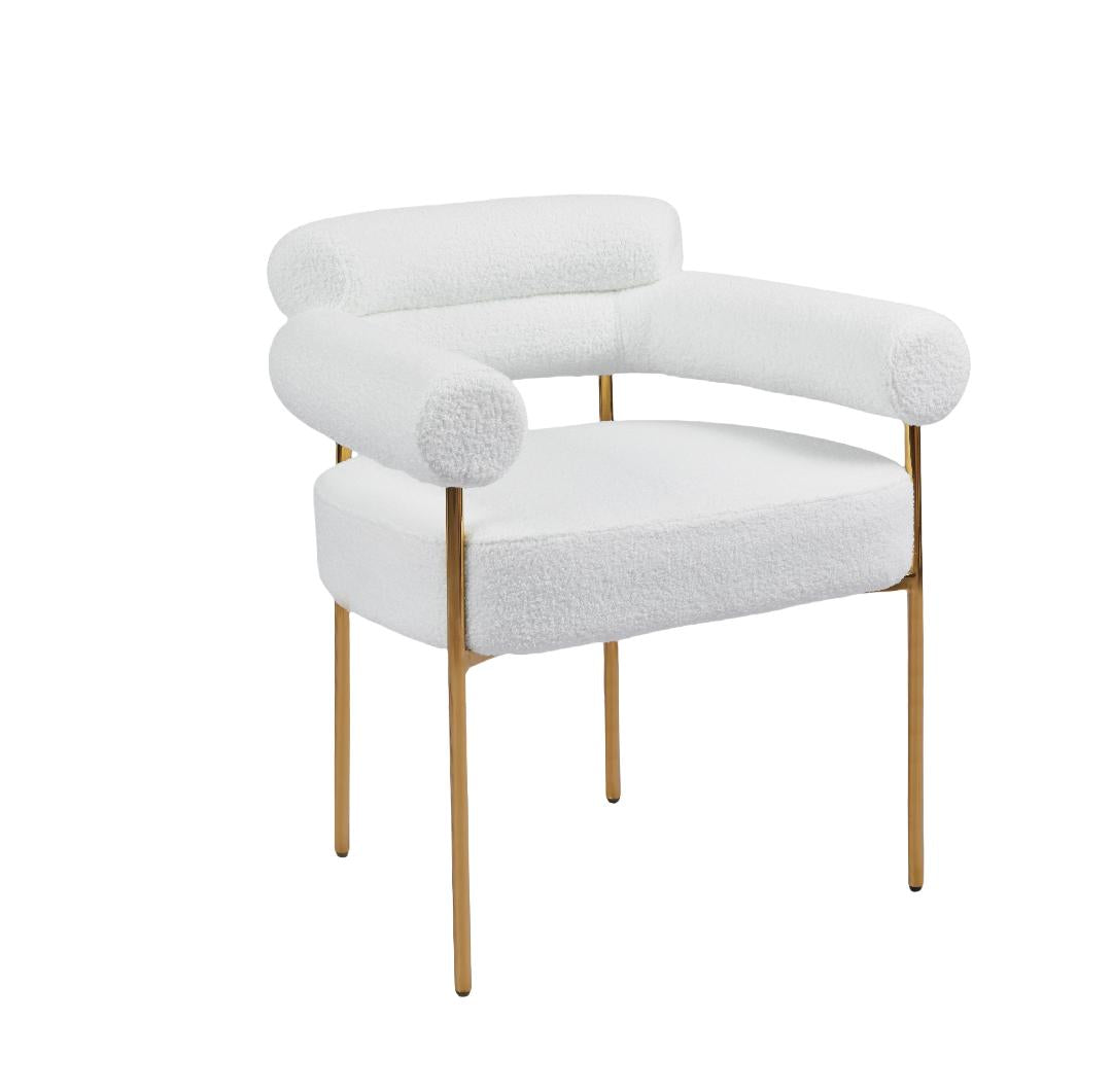 Chaise Bulle/Doré Lot de 2